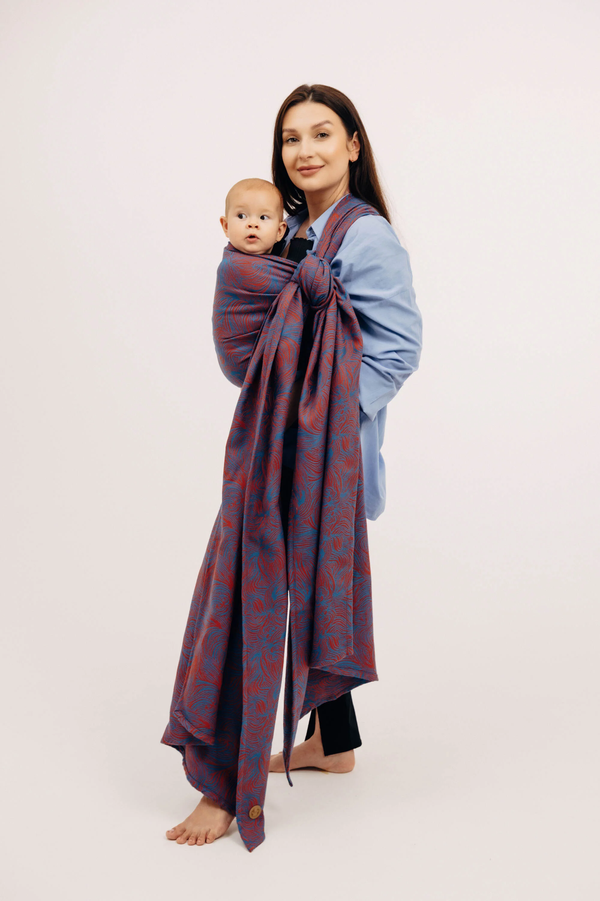 *LE* *New* Long Woven Wrap, Rapunzel - Swirl