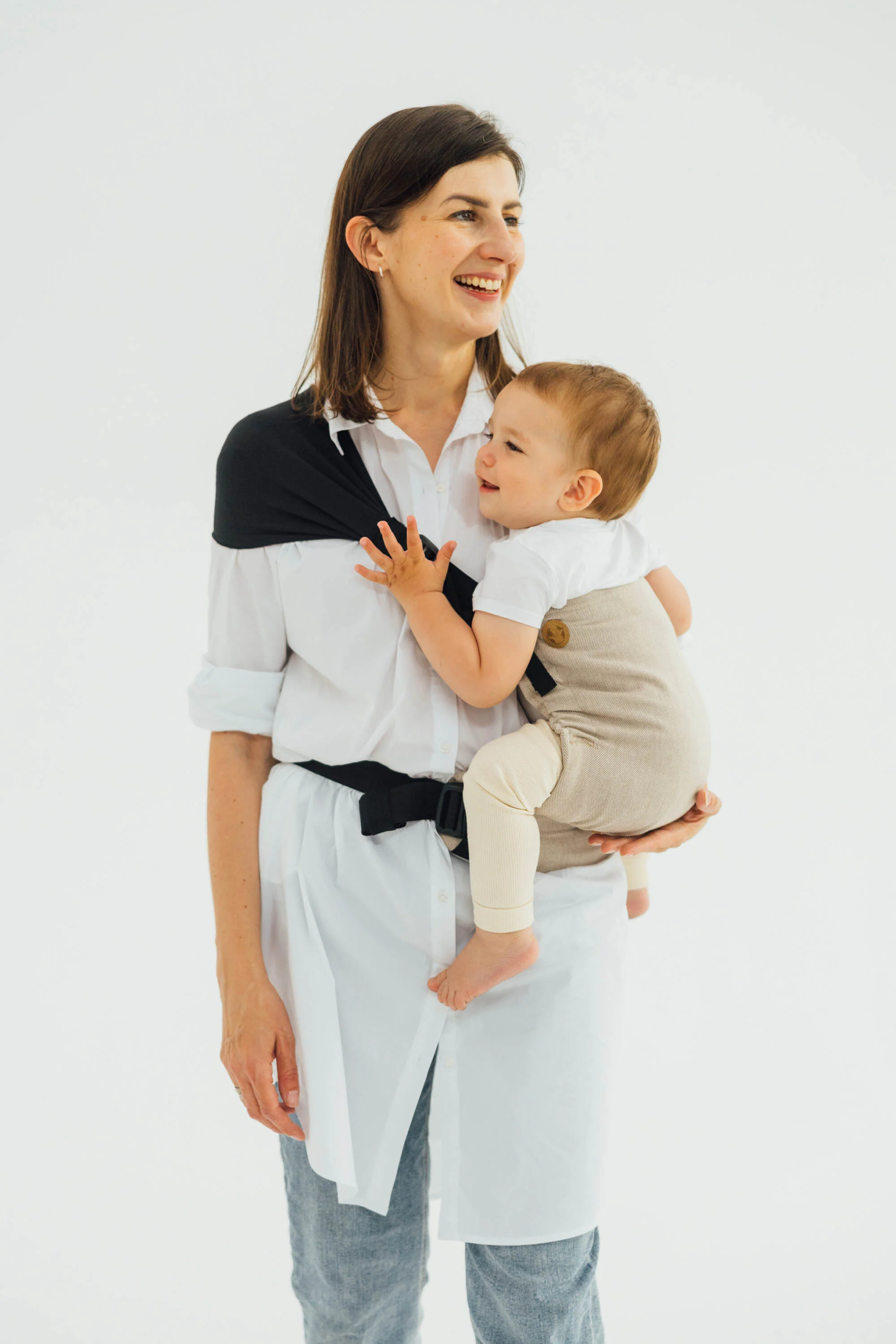 LennyHip Carrier - Peanut Butter - Hip Sling Baby Carrier - Image 5