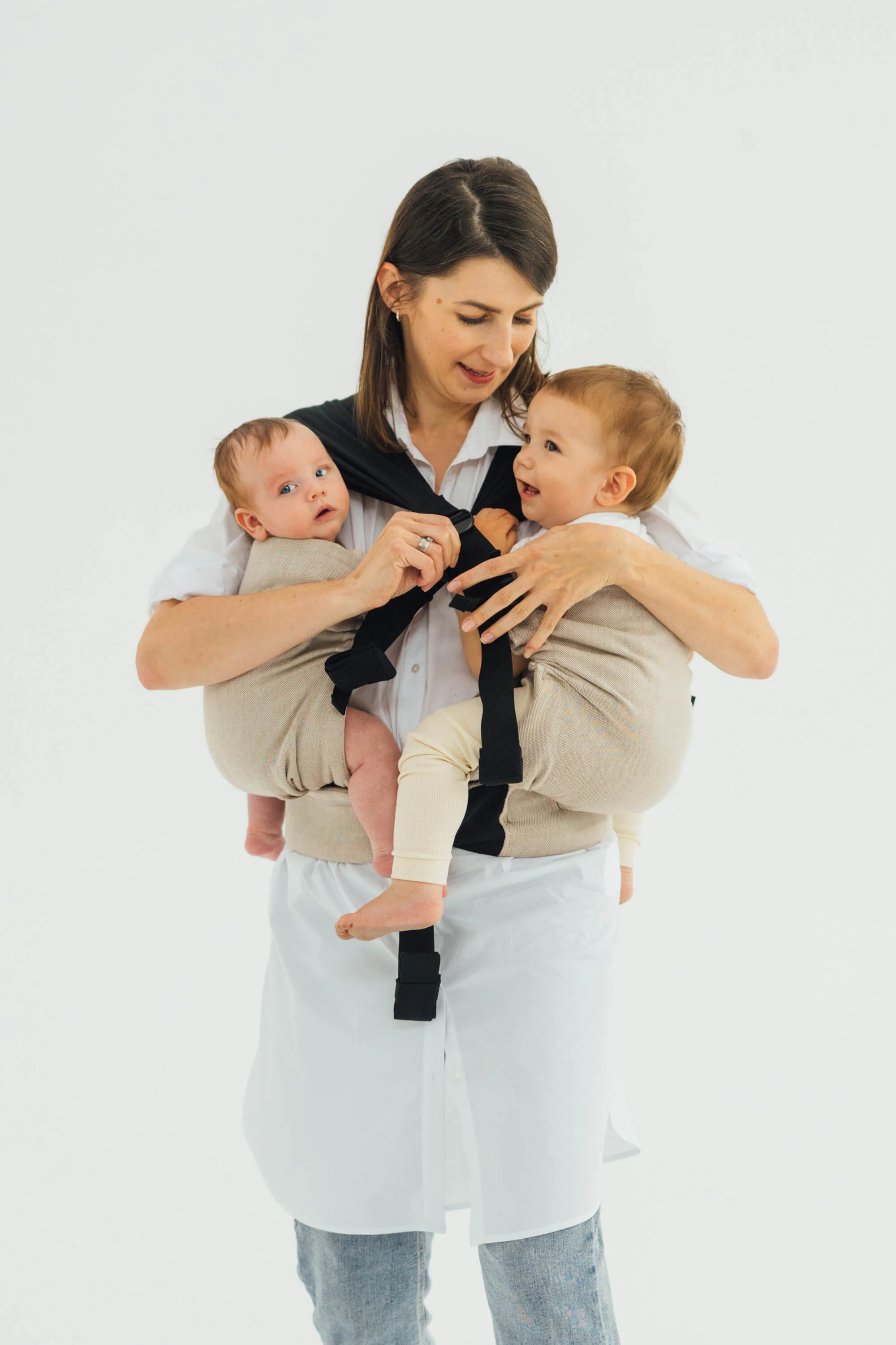 LennyTwin - Peanut Butter - Twin Carrier & Hip Sling - Image 11