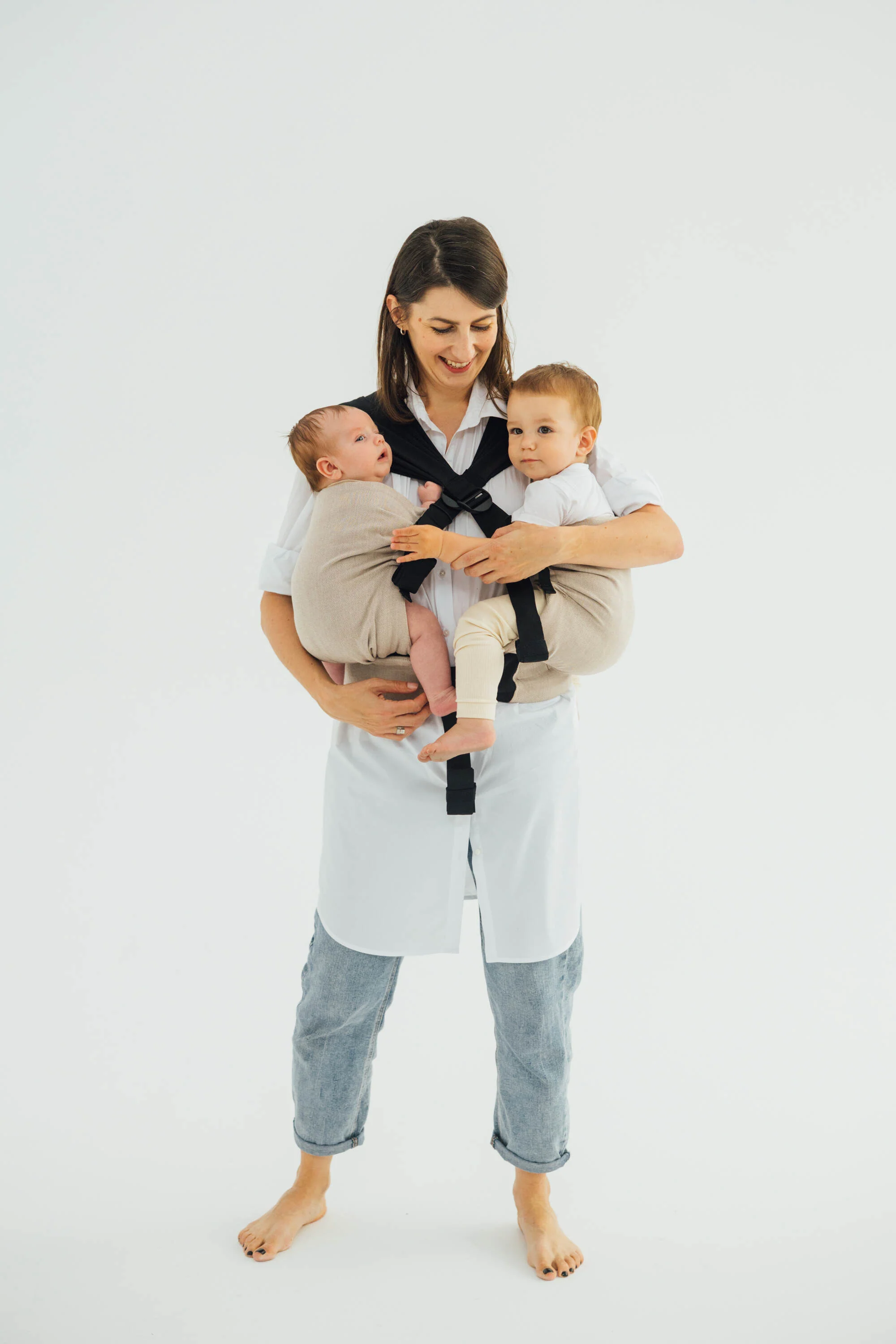 LennyTwin - Peanut Butter - Twin Carrier & Hip Sling - Image 19