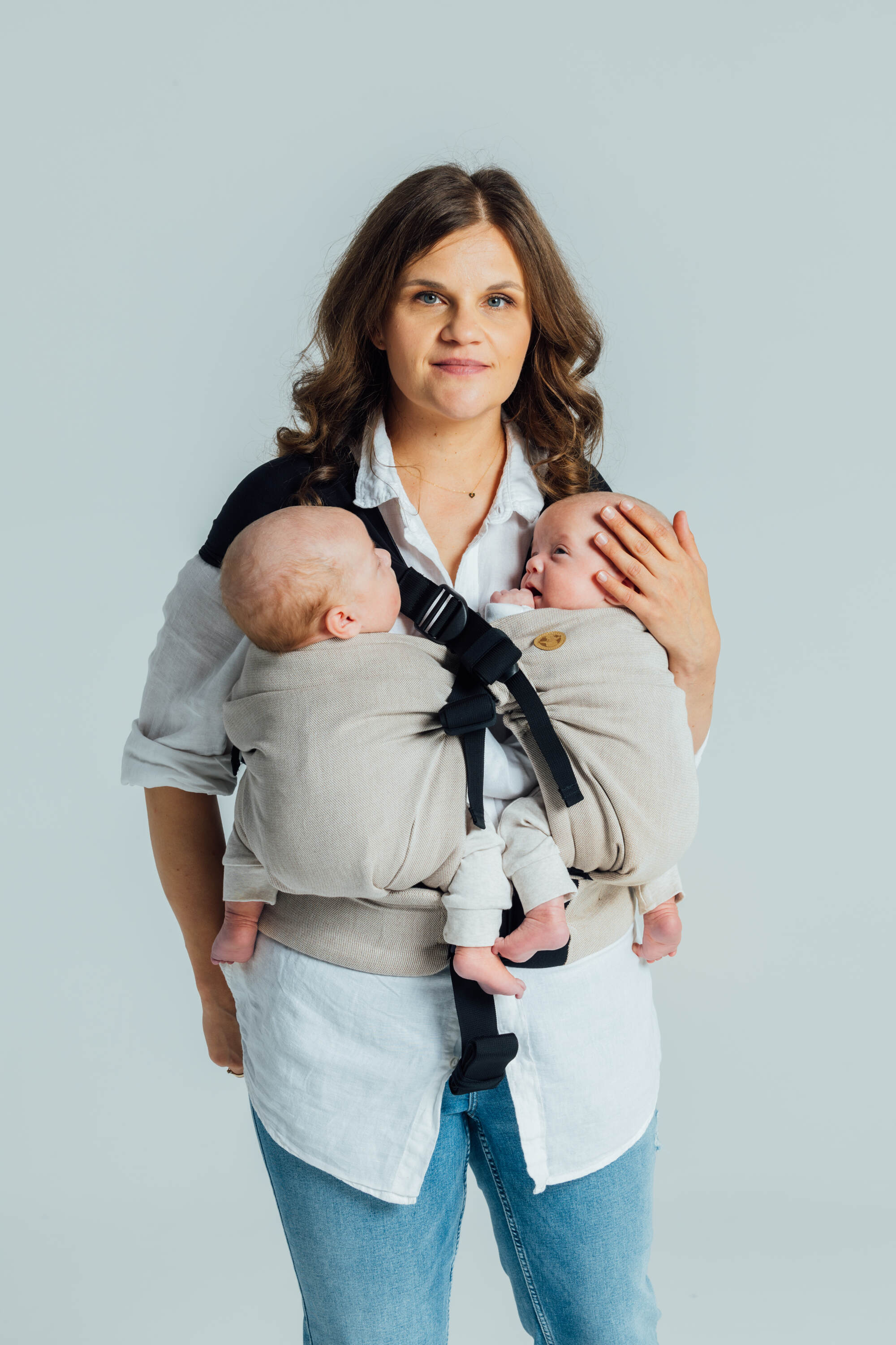 LennyTwin - Peanut Butter - Twin Carrier & Hip Sling - Image 3