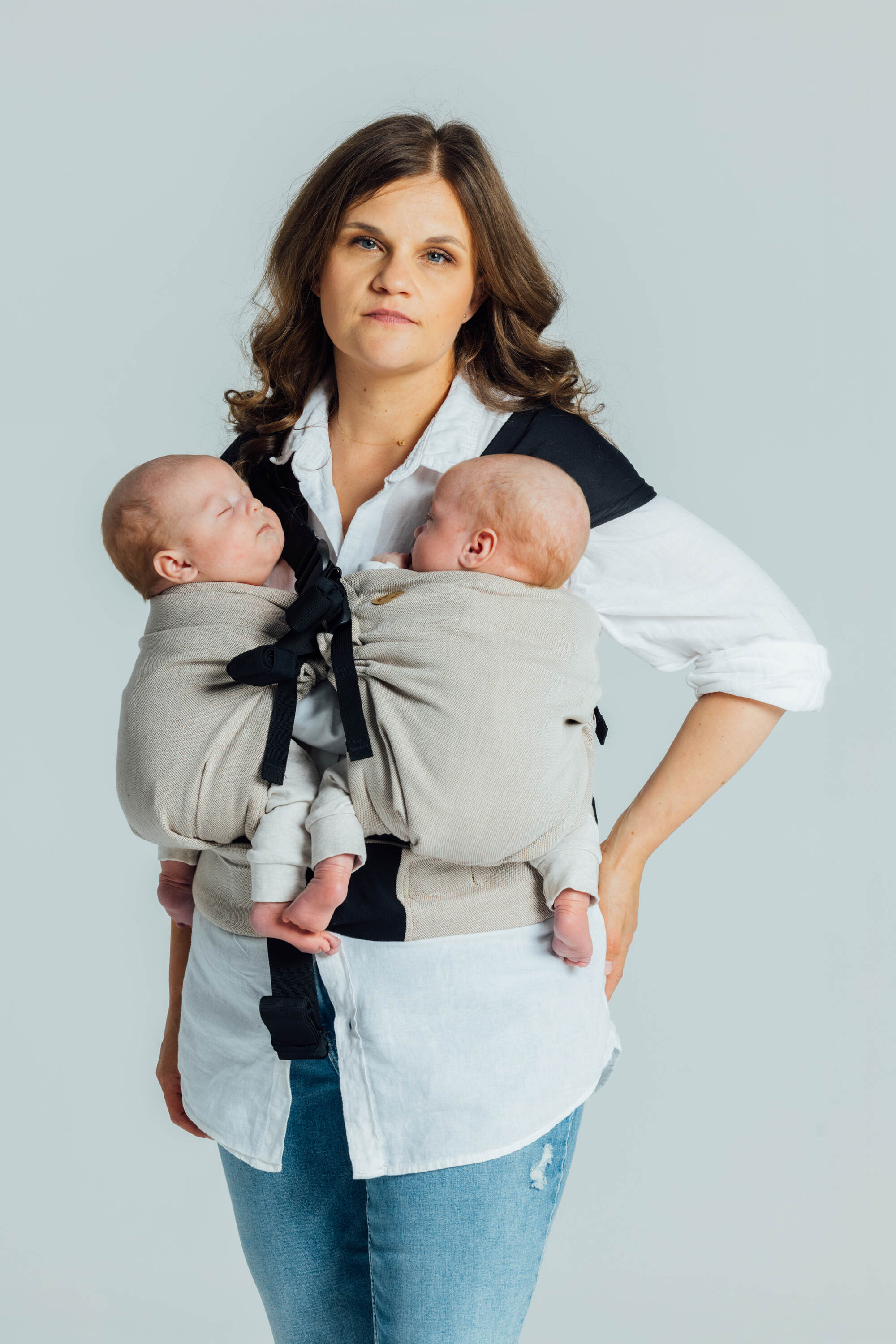 LennyTwin - Peanut Butter - Twin Carrier & Hip Sling - Image 5