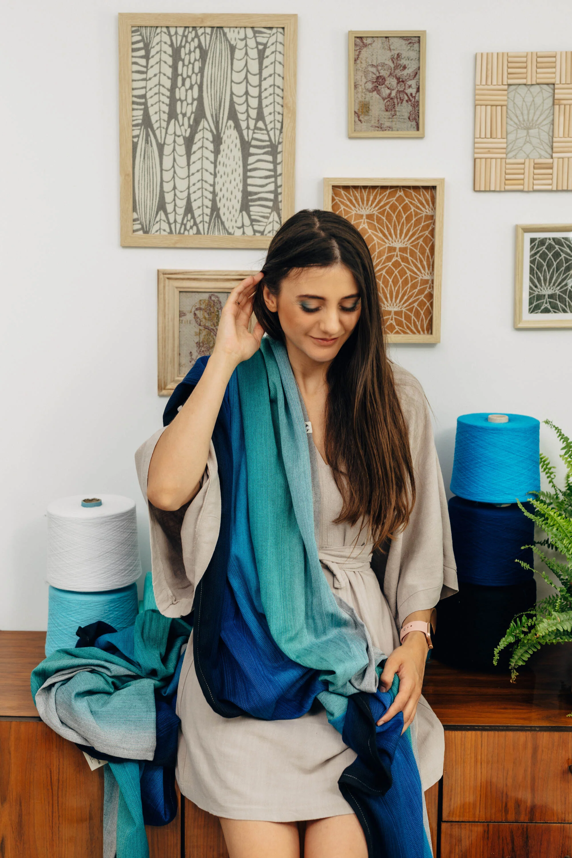 Long Woven Wrap, Airglow - Image 4