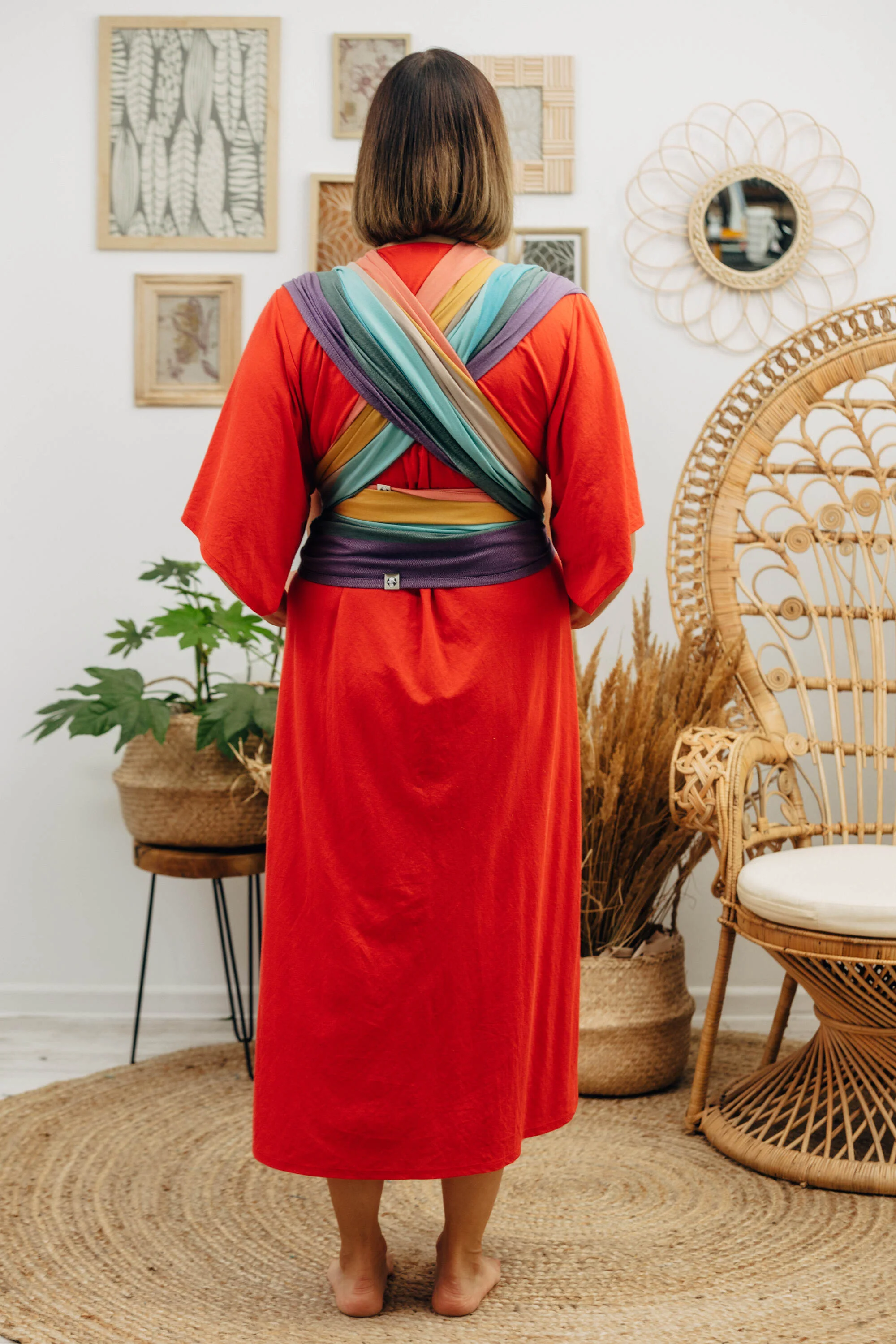 Long Woven Wrap, Pastels - Image 7