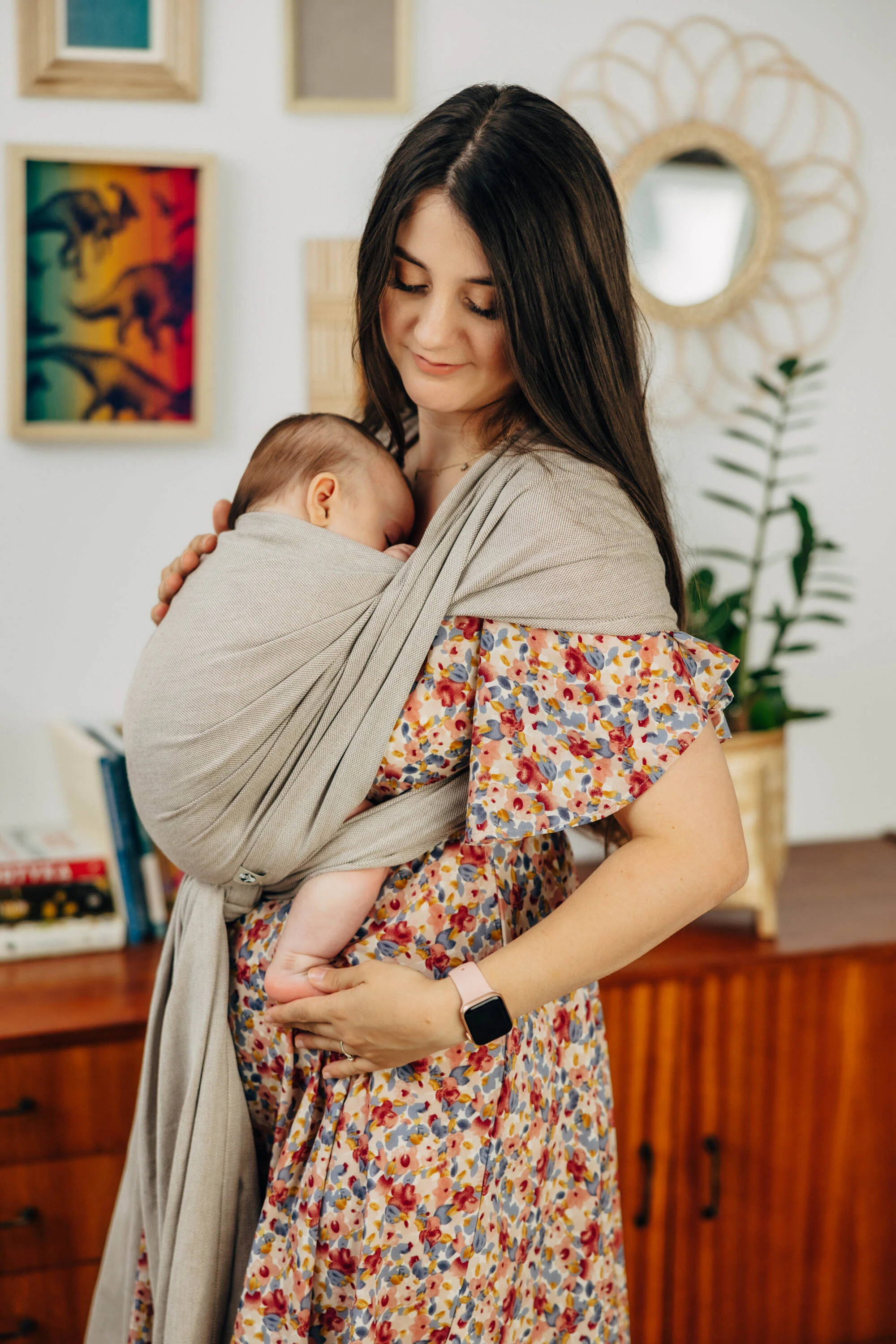Long Woven Wrap, Peanut Butter - Image 9