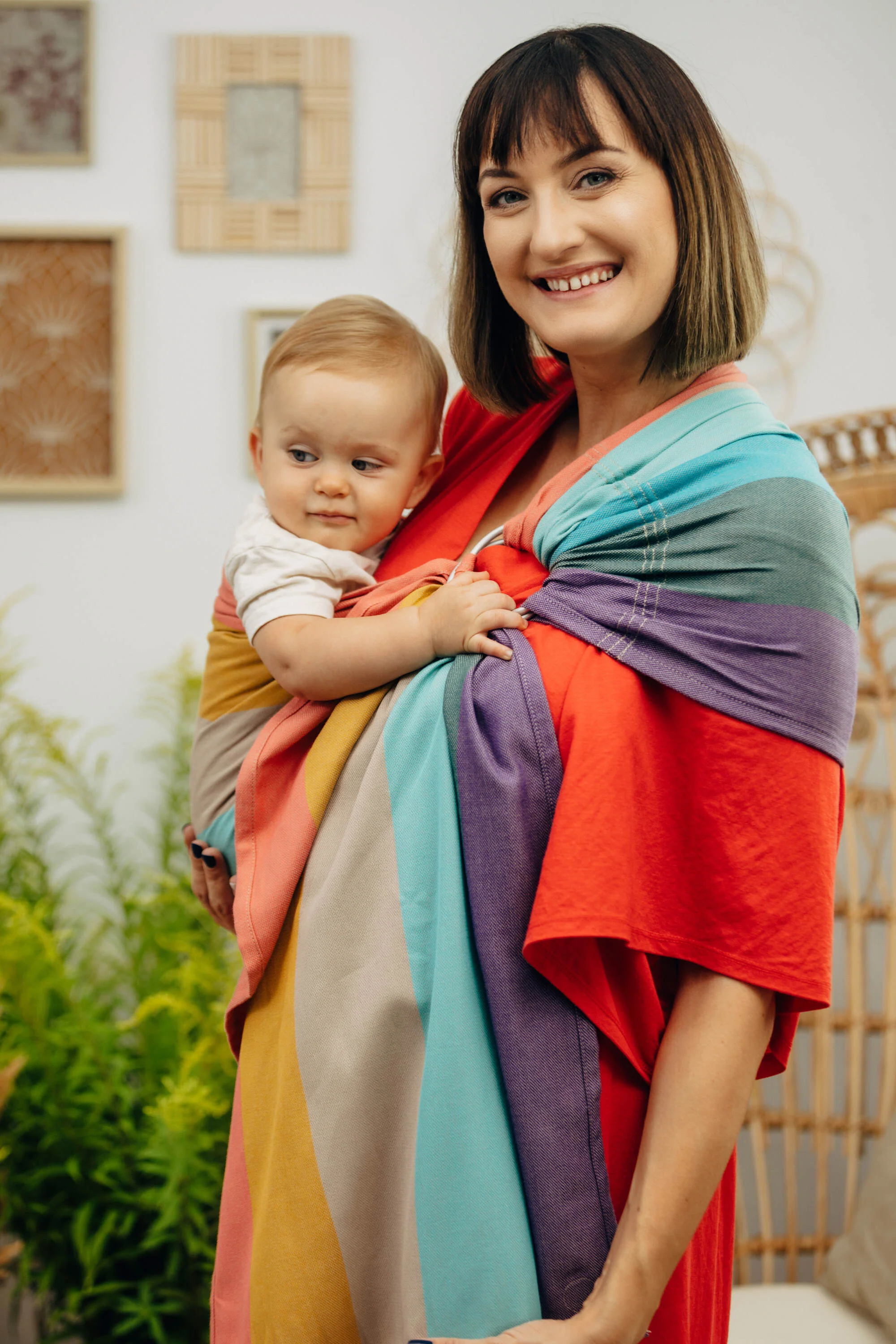 Ring Sling, Pastels, Gathered shoulder - Image 3