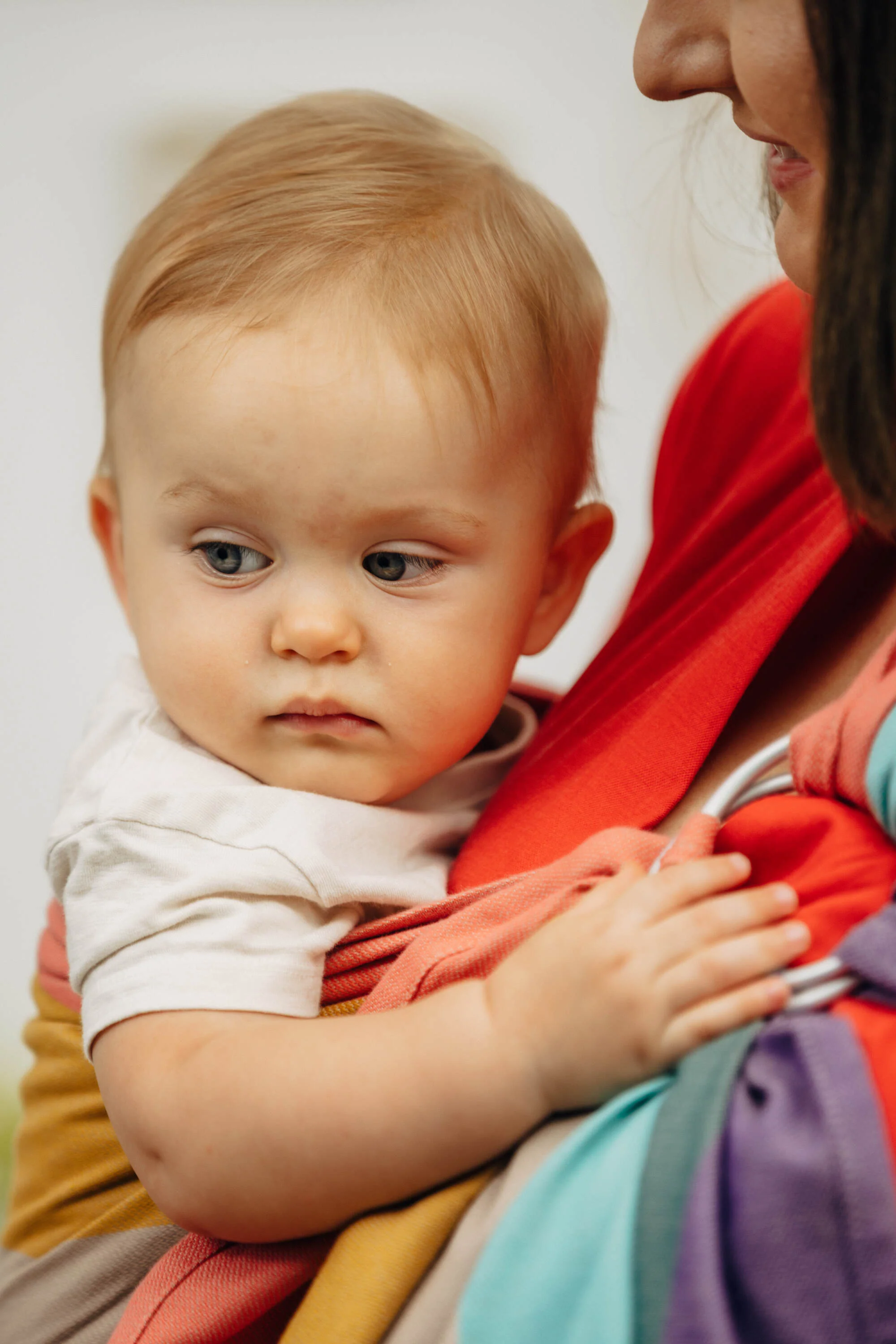 Ring Sling, Pastels, Gathered shoulder - Image 4