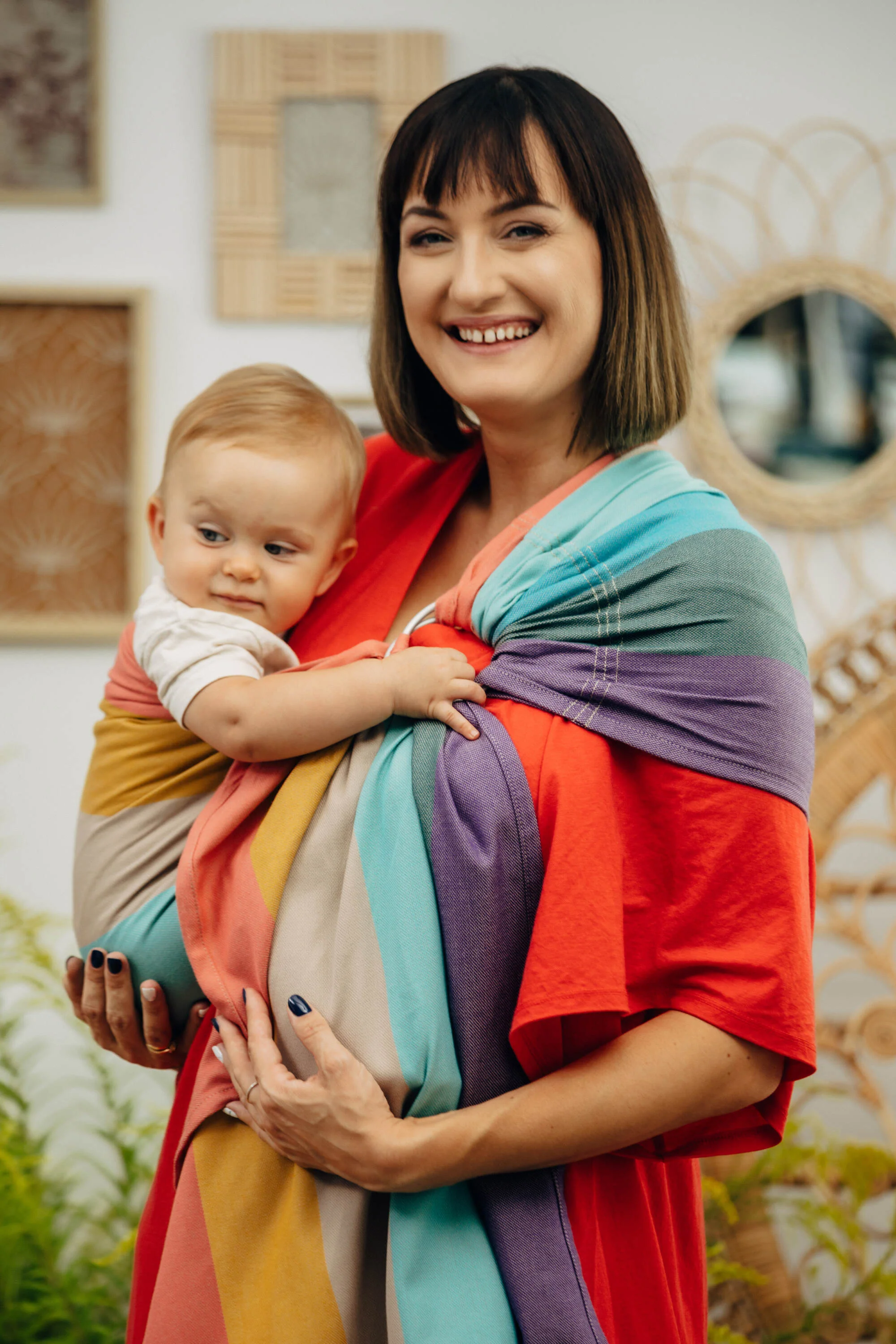 Ring Sling, Pastels, Gathered shoulder - Image 6